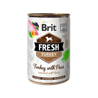Brit Fresh Brit Fresh Dog - Dinde avec petits pois 400g - MyStetho Veterinary