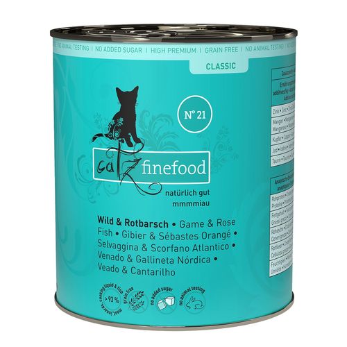 Catz Finefood No. 21 gibier & rascasse, 800g Delphin-Amazonia