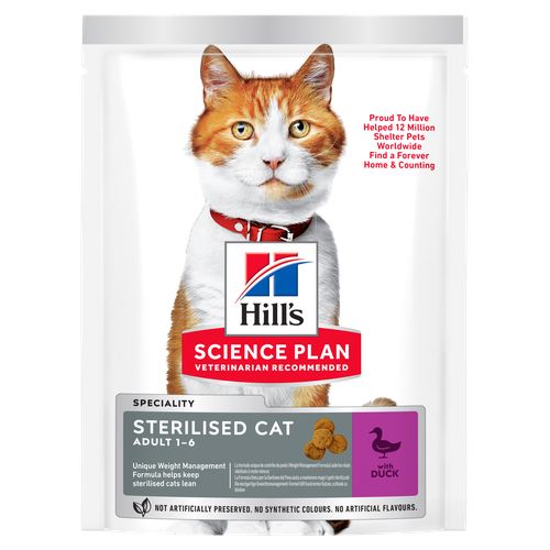 Hill's Science Plan Sterilised Cat Adult Duck 10 kg - MyStetho Veterinary