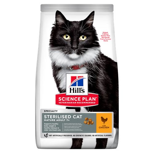 Hill's Science Plan Sterilised Cat Mature Adult 7+ Chicken 1.5 kg - MyStetho Veterinary