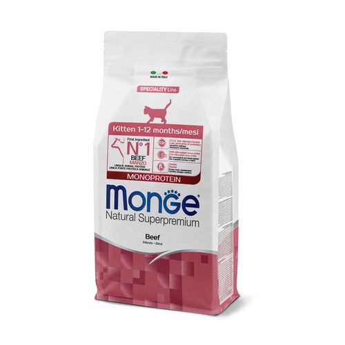 Monge Cat Kitten Monoprotein Boeuf Delphin-Amazonia