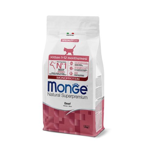 Monge Cat Kitten Monoprotein Boeuf Delphin-Amazonia