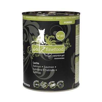 Catz Finefood Purrrr No. 105 avec saumon, 375g Delphin-Amazonia 
