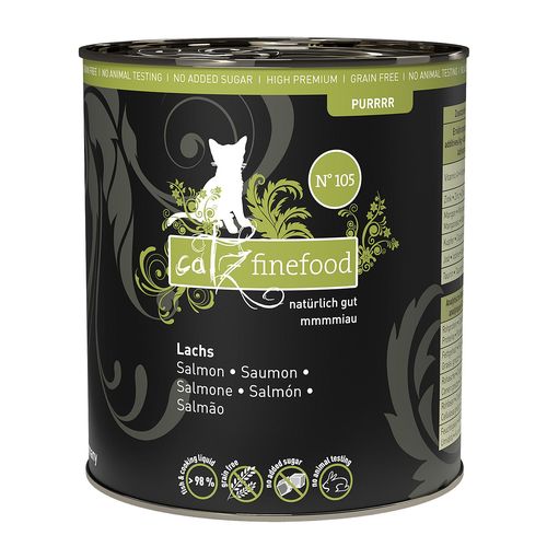 Catz Finefood Purrrr No. 105 avec saumon, 750g Delphin-Amazonia 
