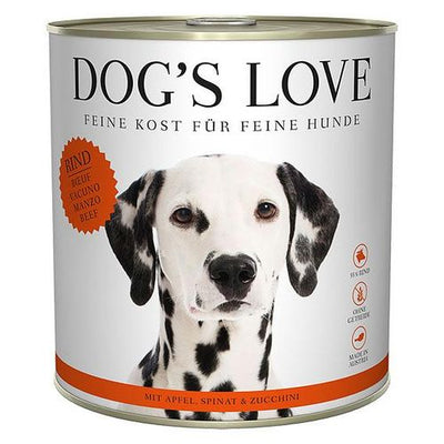 Dog's Love Classic Adult boeuf, pomme, épinard & courgette, 800g - MyStetho Veterinary
