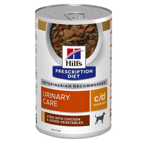 Hill's Prescription Diet c/d Multicare Chicken and vegetables stew can 354 g - MyStetho Veterinary