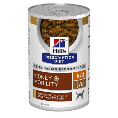 Hill's Prescription Diet k/d + Mobility Chicken and vegetables stew can 354 g - MyStetho Veterinary