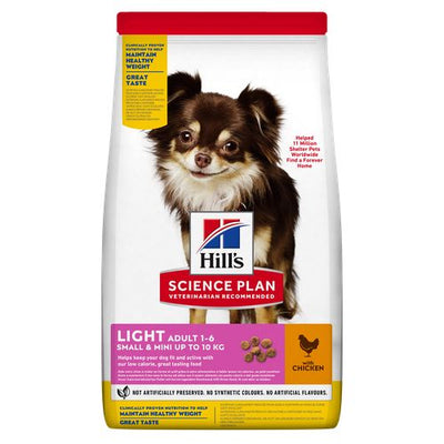 Hill's Science Plan Light Small & Mini Adult Chicken 6 kg - MyStetho Veterinary