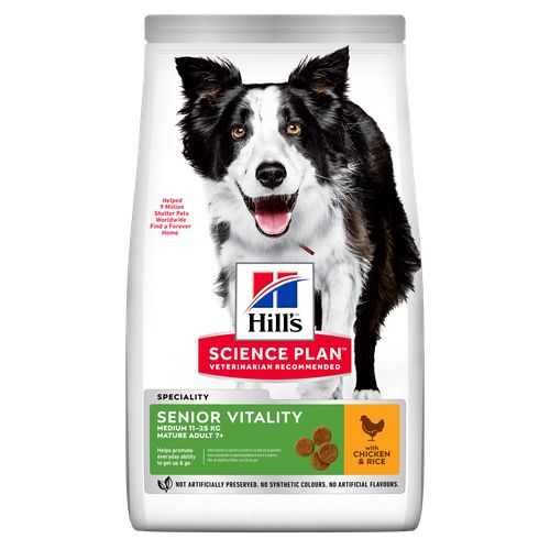 Hill's Science Plan Senior Vitality Medium Mature Adult 7+ Chicken 14 kg - MyStetho Veterinary