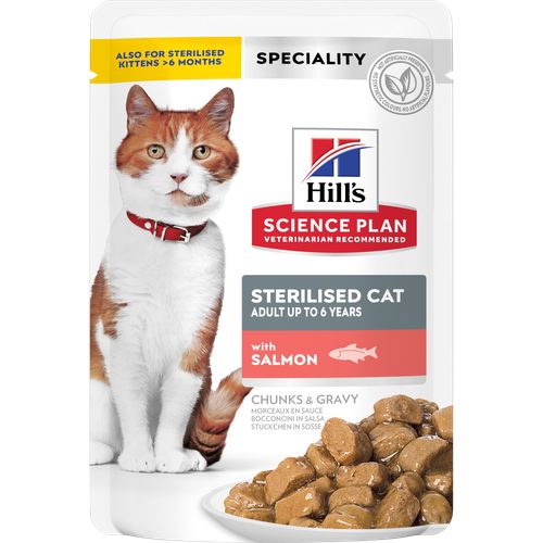 Hill's Science Plan Sterilised Cat Adult Salmon 85 g - MyStetho Veterinary