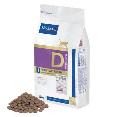 HPM Cat Dermato D1 Dermatology Support 3 kg Virbac 