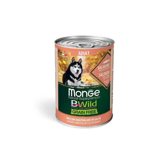Monge BWild GF Wet Adult Salmon 400g - MyStetho Veterinary