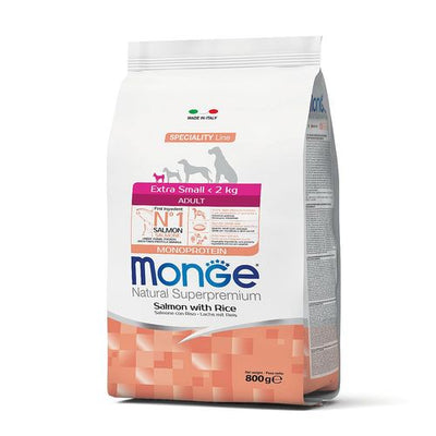 Monge Dog Adult Extra Small saumon & riz Delphin-Amazonia 