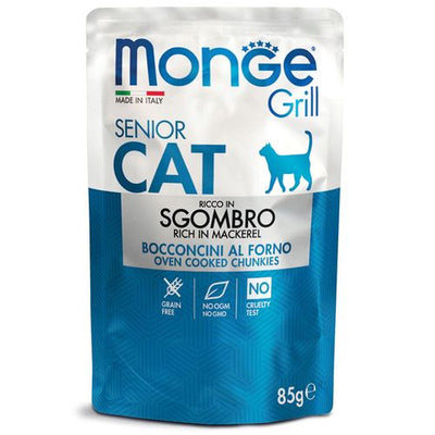 Monge Grill vieux chats maquereau - MyStetho Veterinary