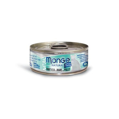 Monge Natural Cat Ad. Seafood M&Chic 80g Delphin-Amazonia 