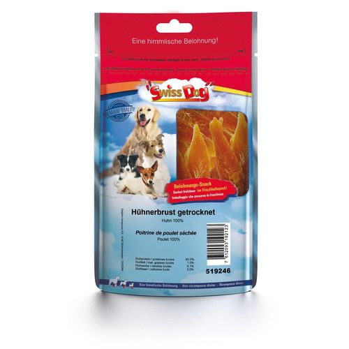 SwissDog Poitrine de poulet séchée - MyStetho Veterinary