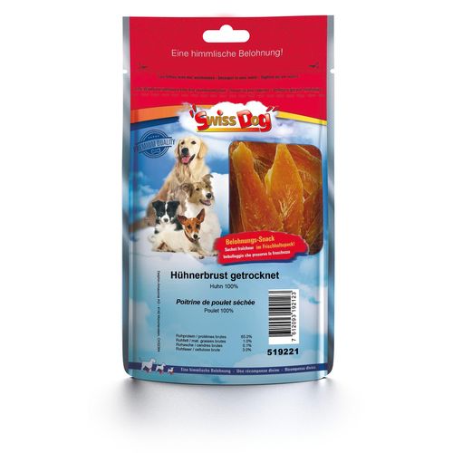 SwissDog Poitrine de poulet séchée - MyStetho Veterinary